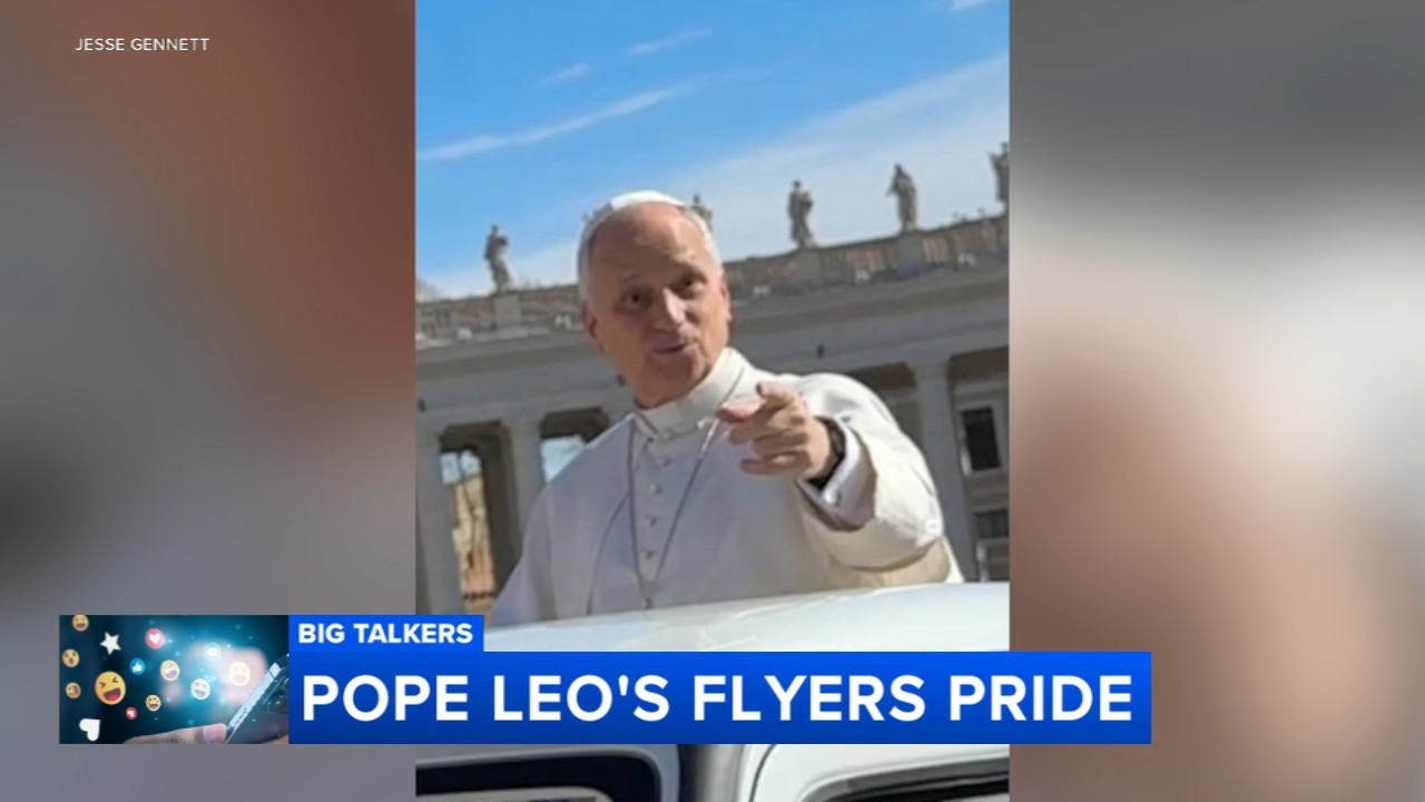 Delco family goes viral for gifting Pope Leo Flyers jersey