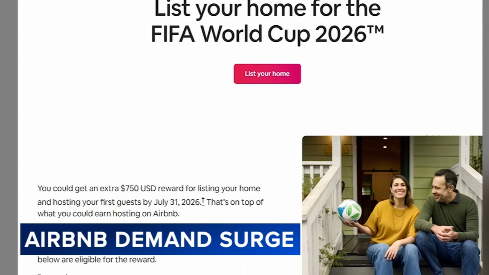 विश्व कप के कारण ग्रीष्मकालीन बुकिंग में वृद्धि के कारण फिलाडेल्फिया के मकान मालिक एयरबीएनबी की ओर देख रहे हैं