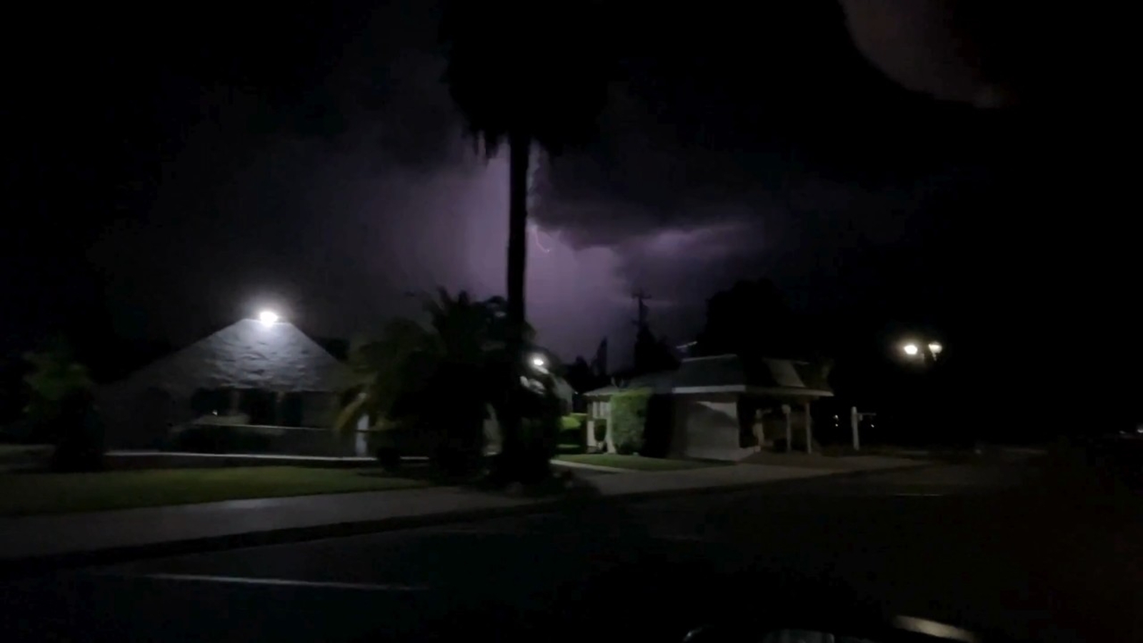 Lightning, funnel cloud captured above Valley sky