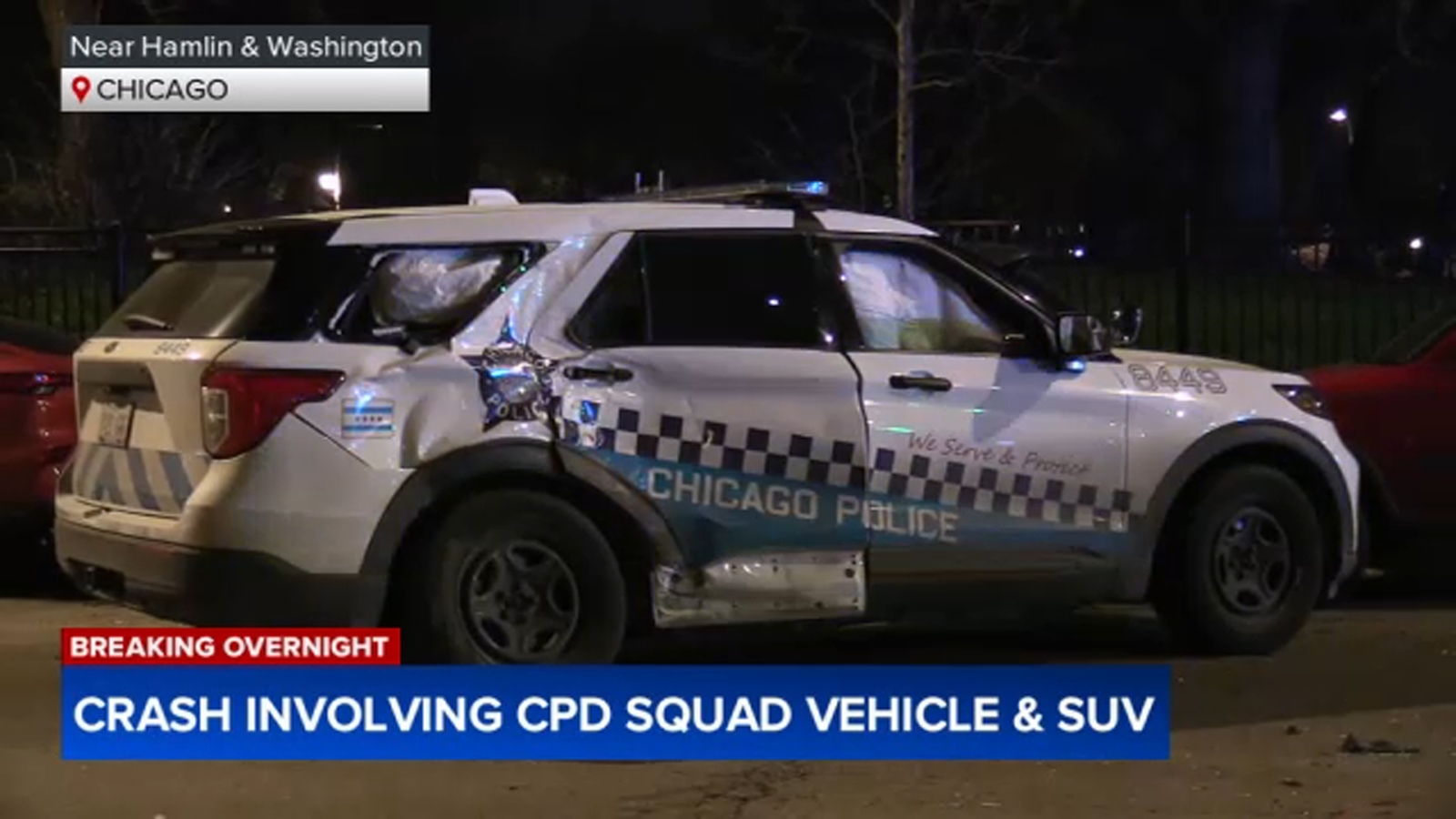 5 hurt in crash involving Chicago police squad car in Garfield Park, CPD says