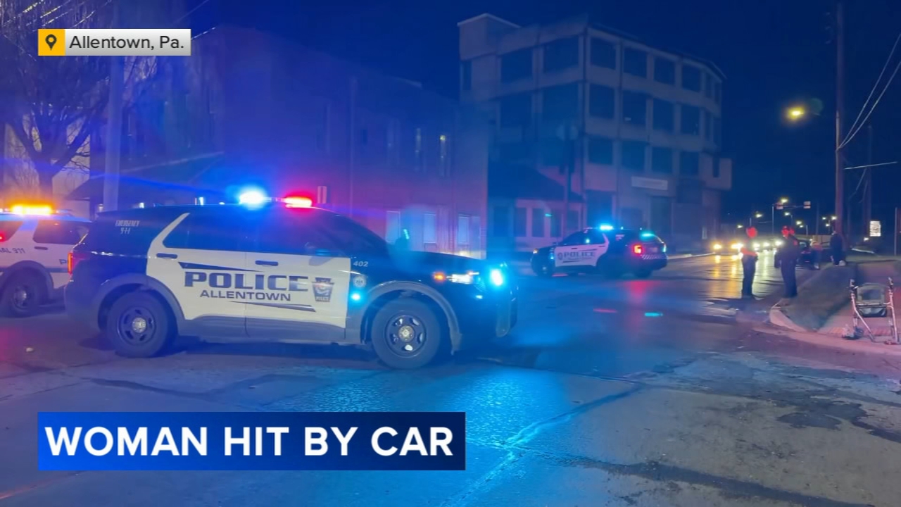Woman seriously injured after being struck by vehicle in Allentown