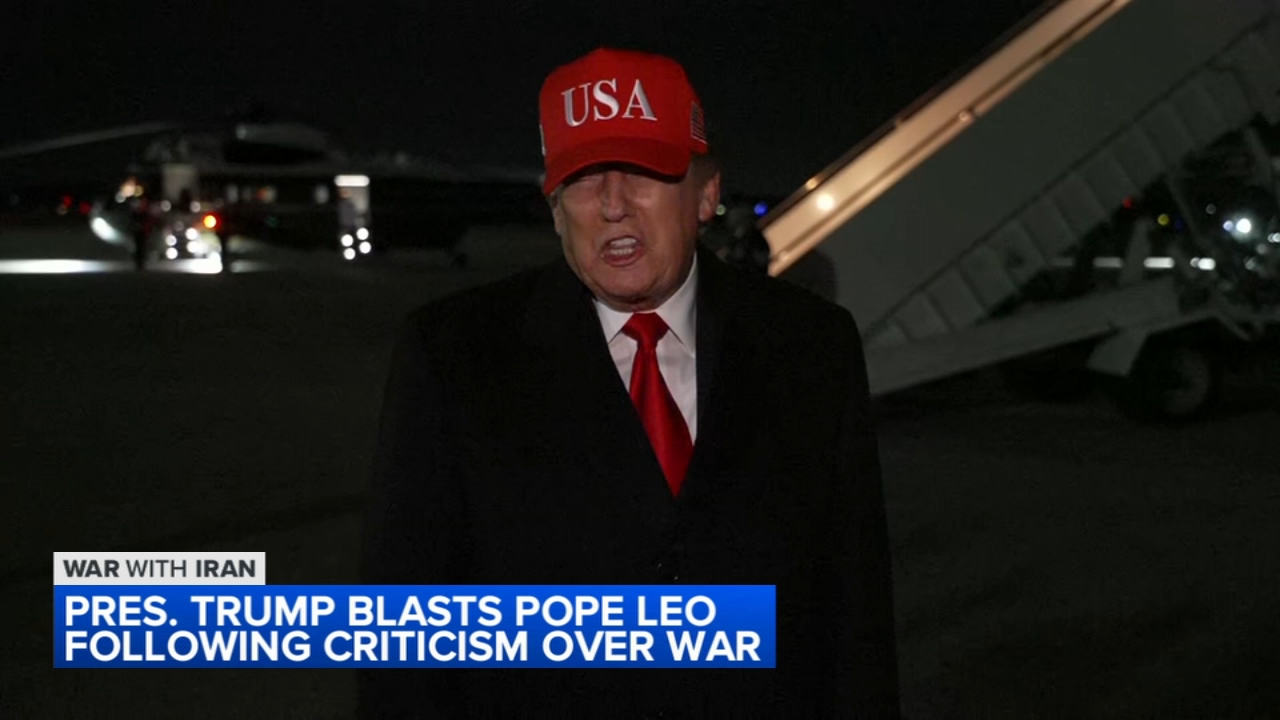 Trump lambasts Pope Leo, extending Iran war feud with American pontiff