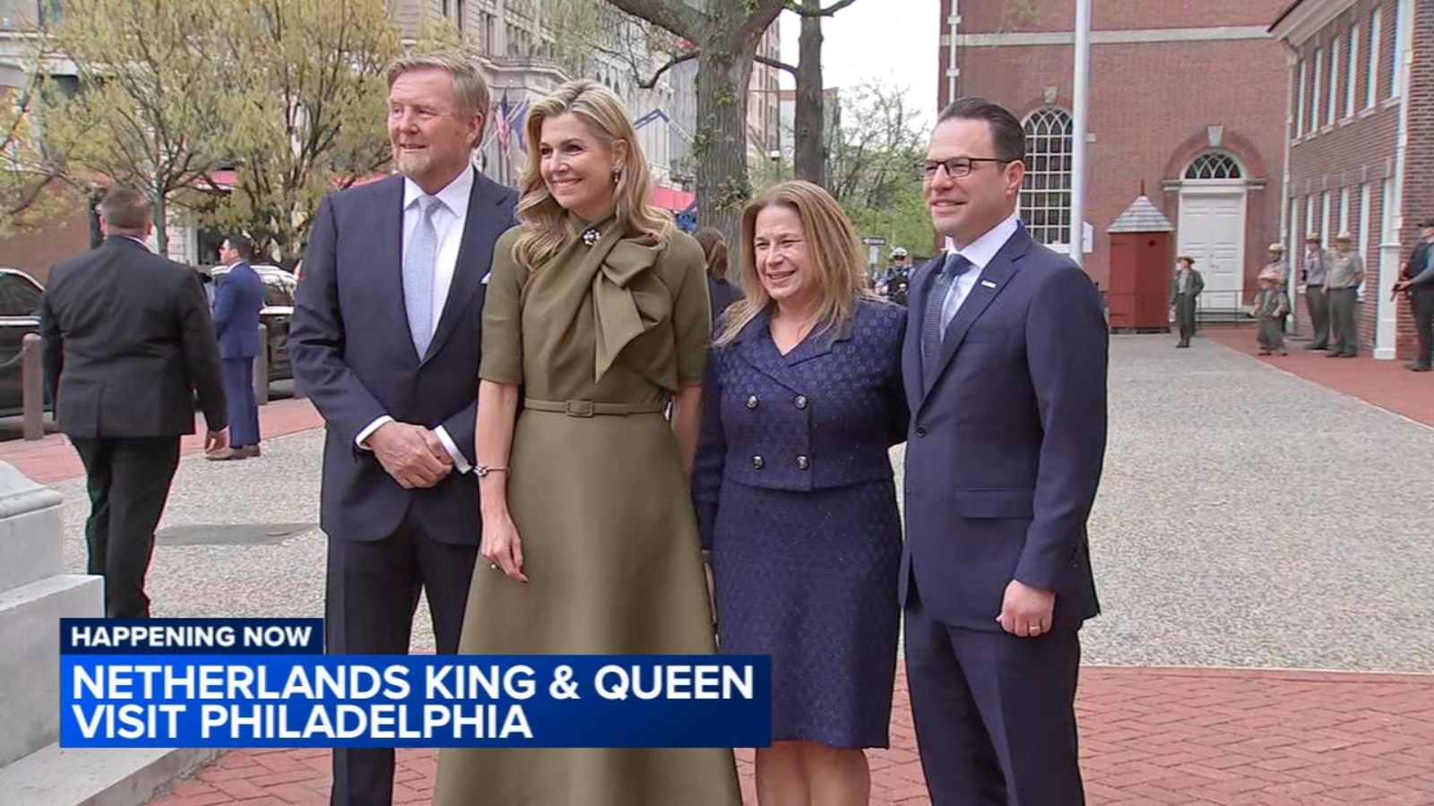Netherlands king and queen make diplomatic visit to Philadelphia