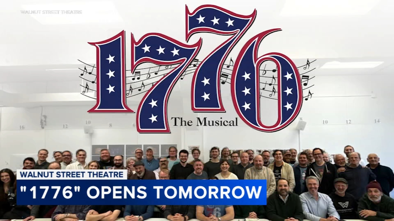 1776 on stage at the Walnut Street Theatre for nation's 250th