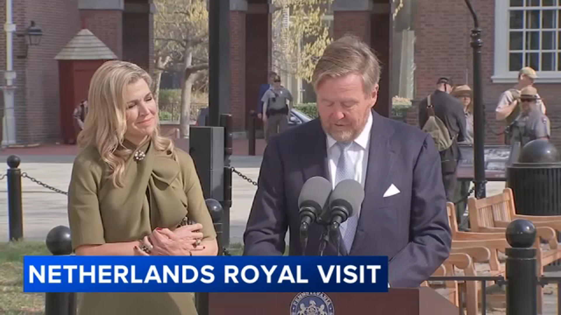 Dutch king and queen visit Philadelphia, meet students at Kensington CAPA High School