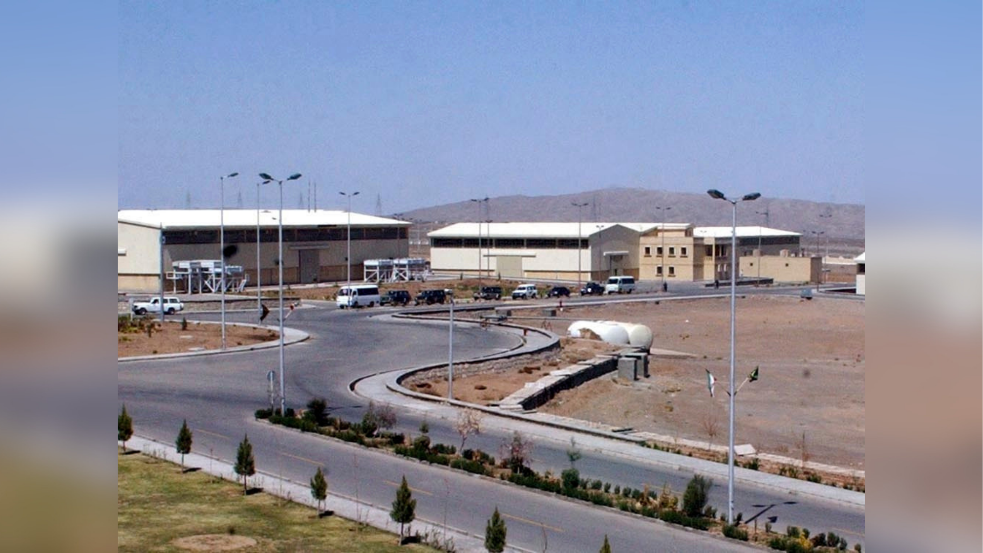The Natanz Uranium Enrichment Facility buildings, 200 miles (322 km) south of the capital Tehran, on March 30, 2005.