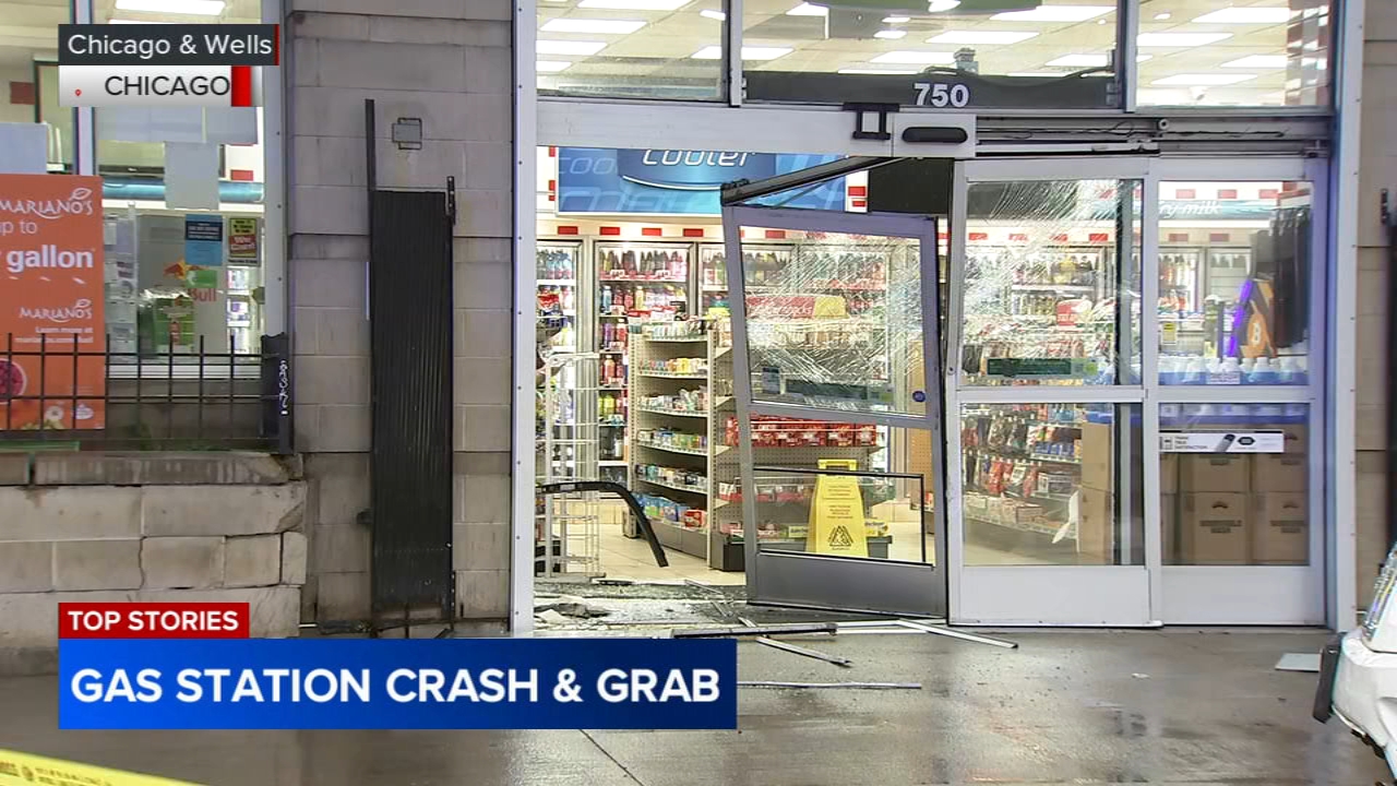 CPD investigating gas station crash-and-grab in Near North