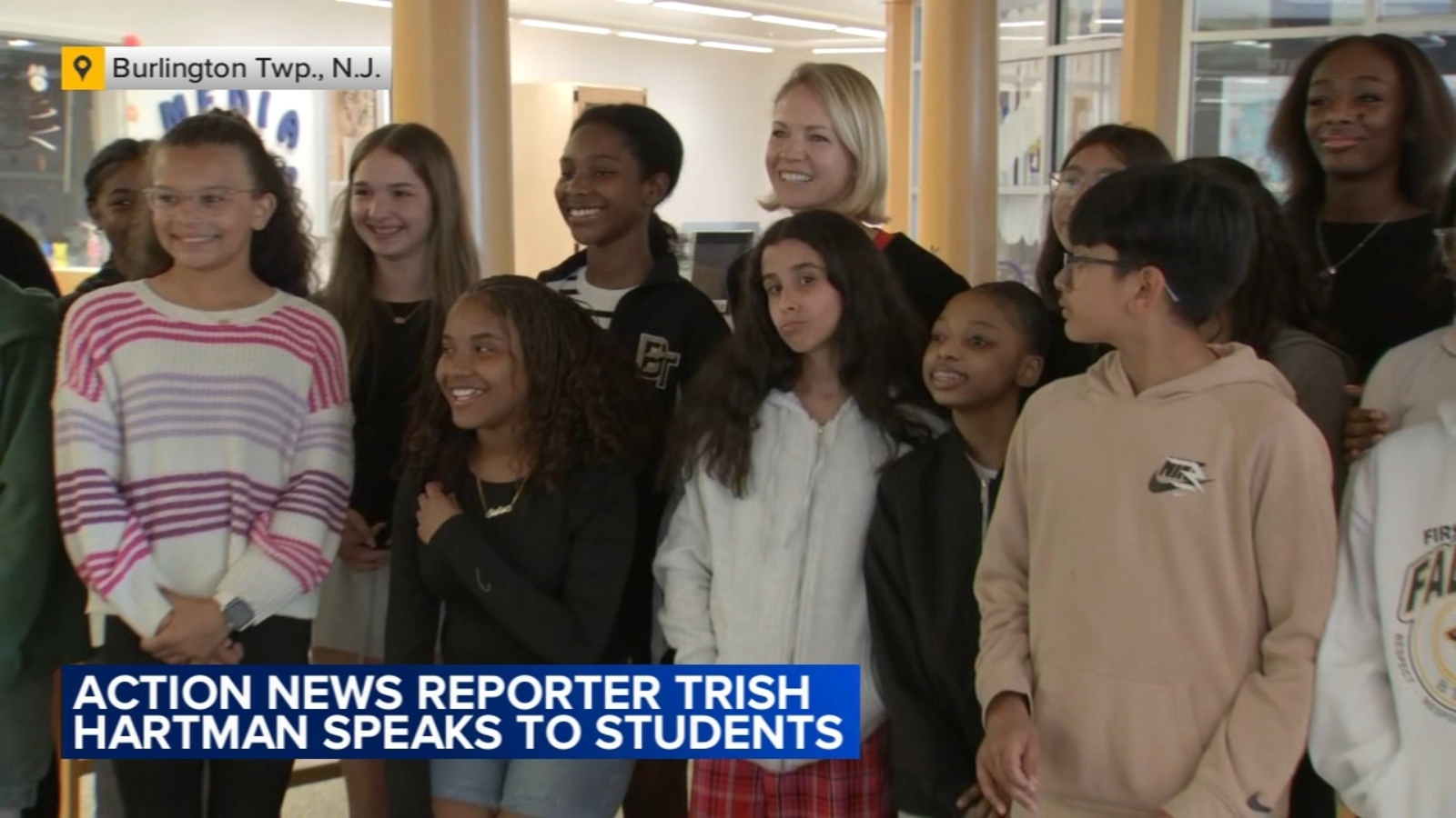 Students welcome Action News reporter into the classroom