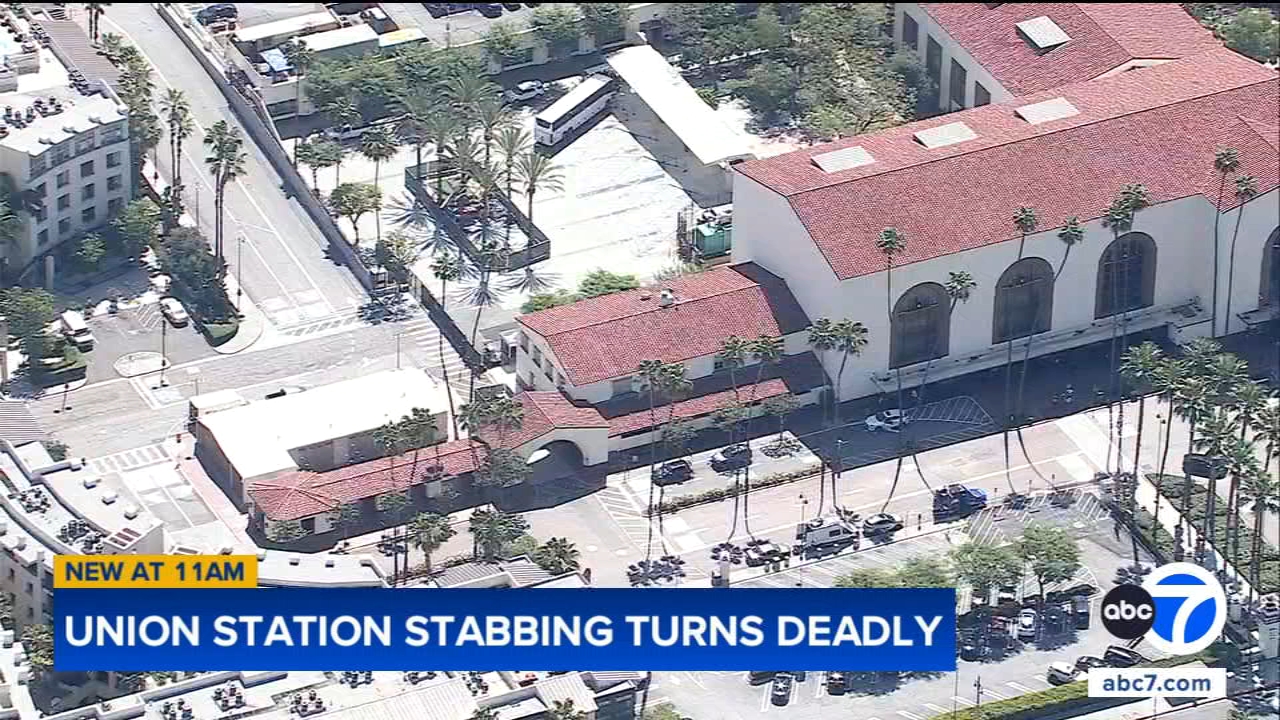 Stabbing outside Union Station in downtown LA leaves man dead