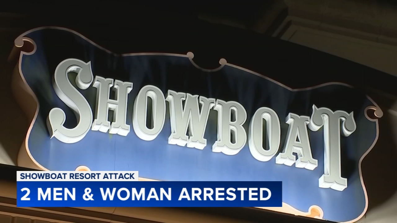 2 men, woman arrested for stabbing and assault at Showboat Resort in Atlantic City