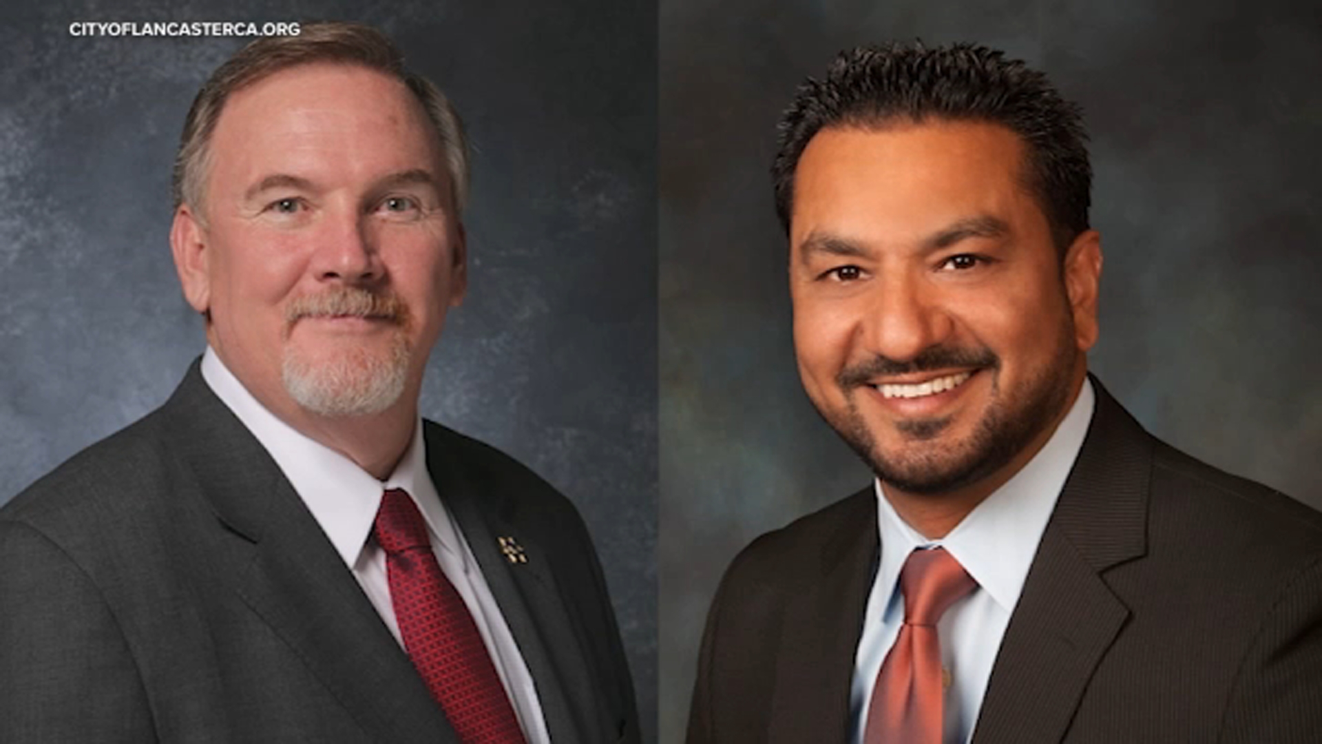 Now-retired Lancaster Vice Mayor Marvin Crist (left) and City Councilmember Raj Malhi (right).