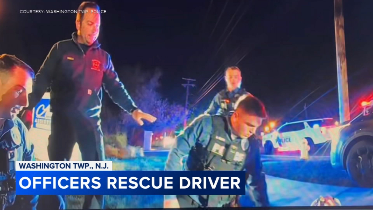 Gloucester Co. officers rescue driver who went into cardiac arrest, crashed vehicle