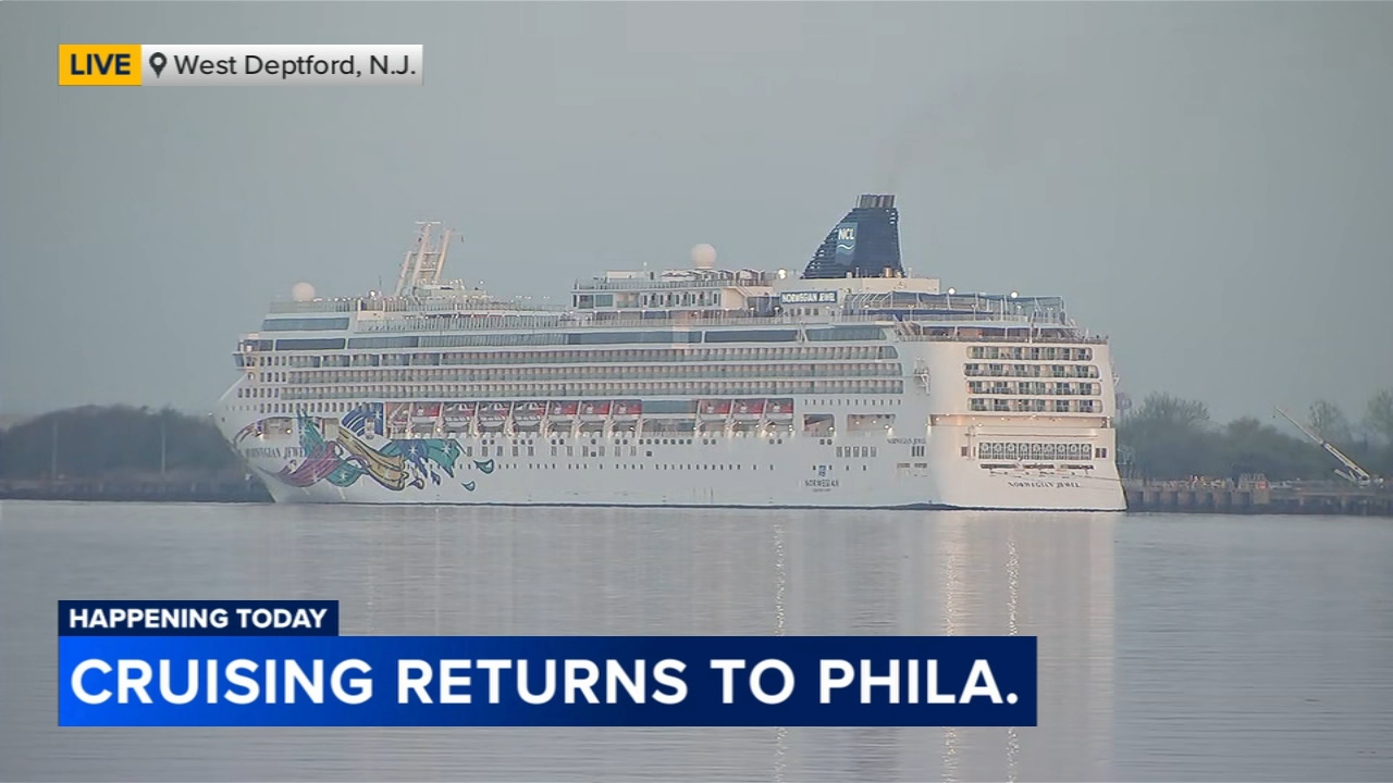 Norwegian Jewel arrives at PhilaPort Cruise Terminal; first ship docked in Philly in 20 years