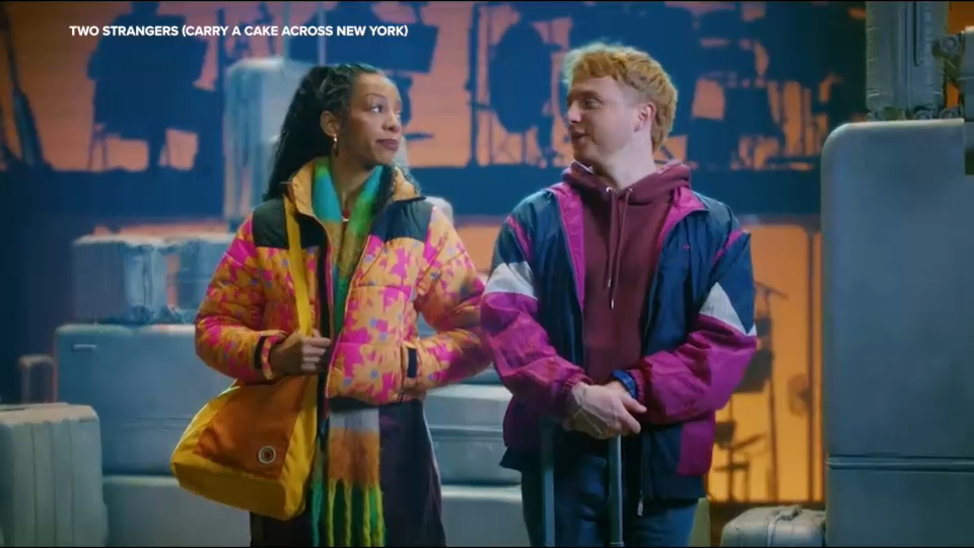Unlikely encounter involving cake shapes Broadway show