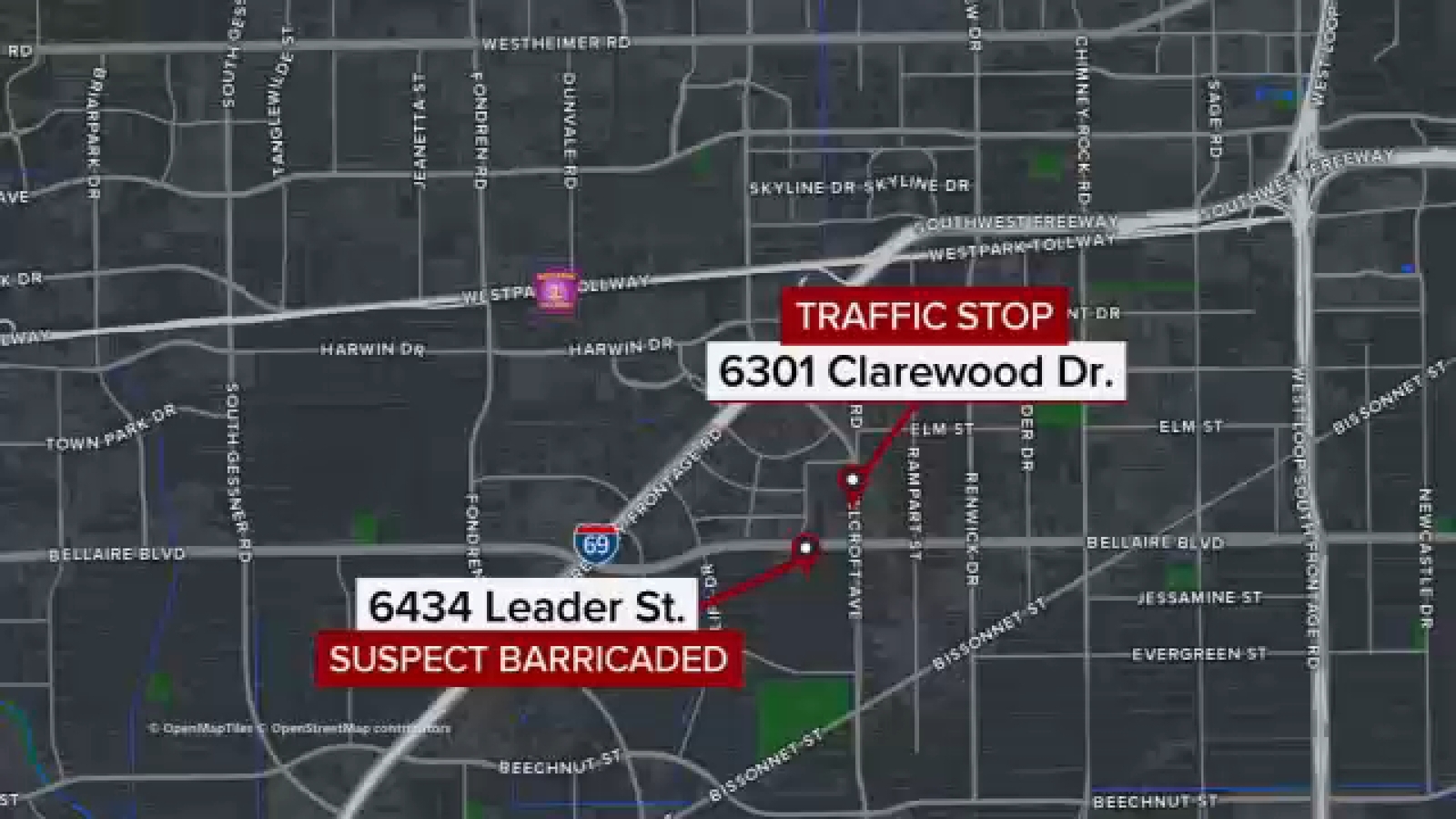 Suspect held up in vacant home after failed traffic stop leads to chase in NW Houston, HPD says