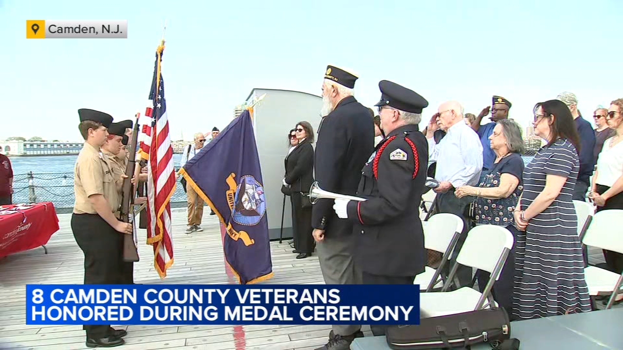 Veterans honored during medal ceremony on Battleship New Jersey