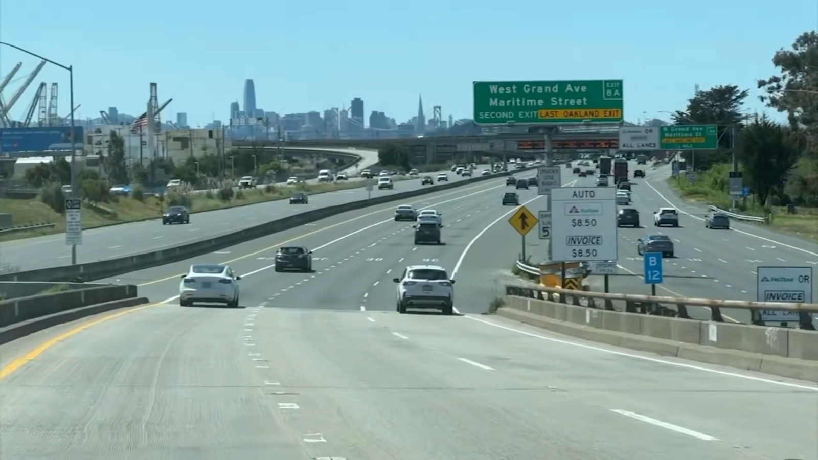 Construction set to begin on westbound I-580 in Oakland to convert to HOV lane