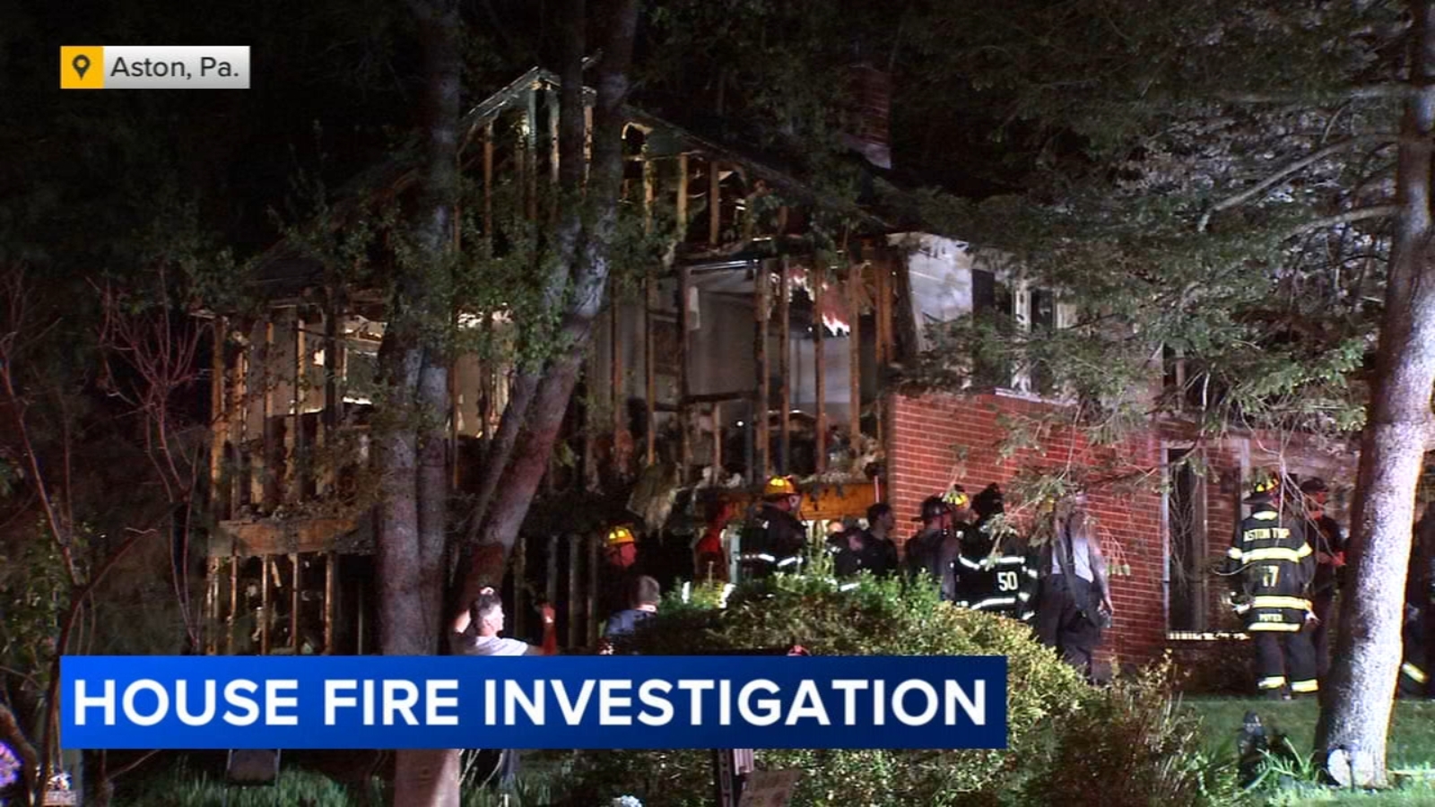 House fire under investigation in Aston Township, Delaware County