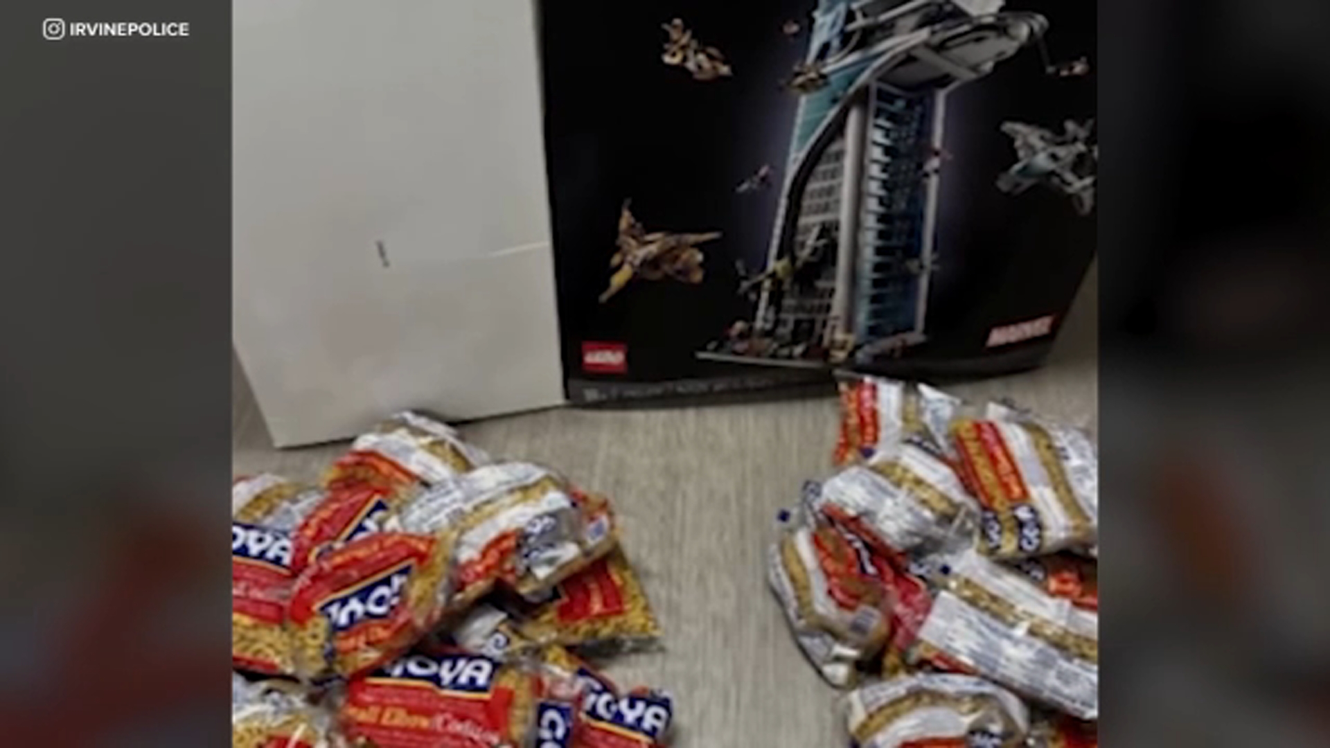 Suspect replaced valuable Lego pieces with dried pasta, Irvine police say