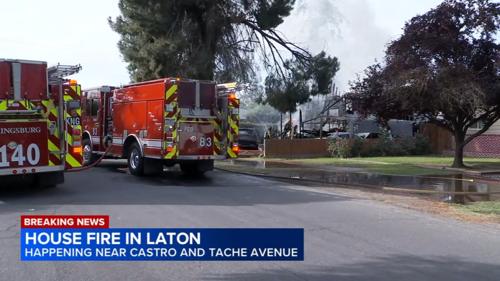Family displaced following house fire in Laton, officials say