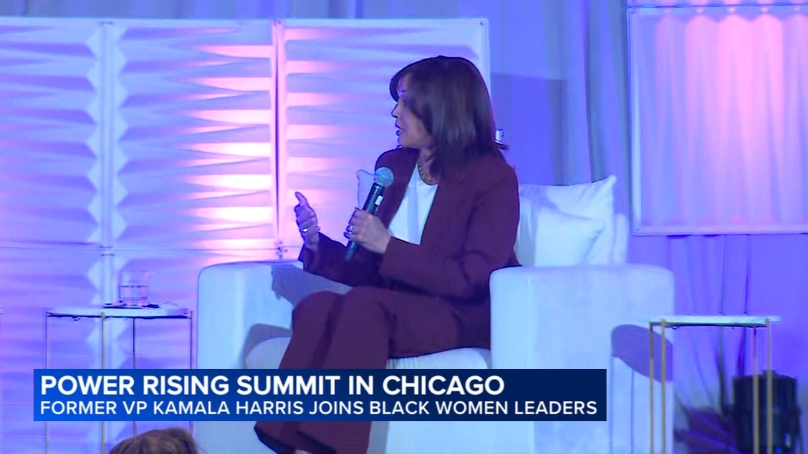 Former VP Kamala Harris participates in Chicago's Power Rising Summit highlighting midterms