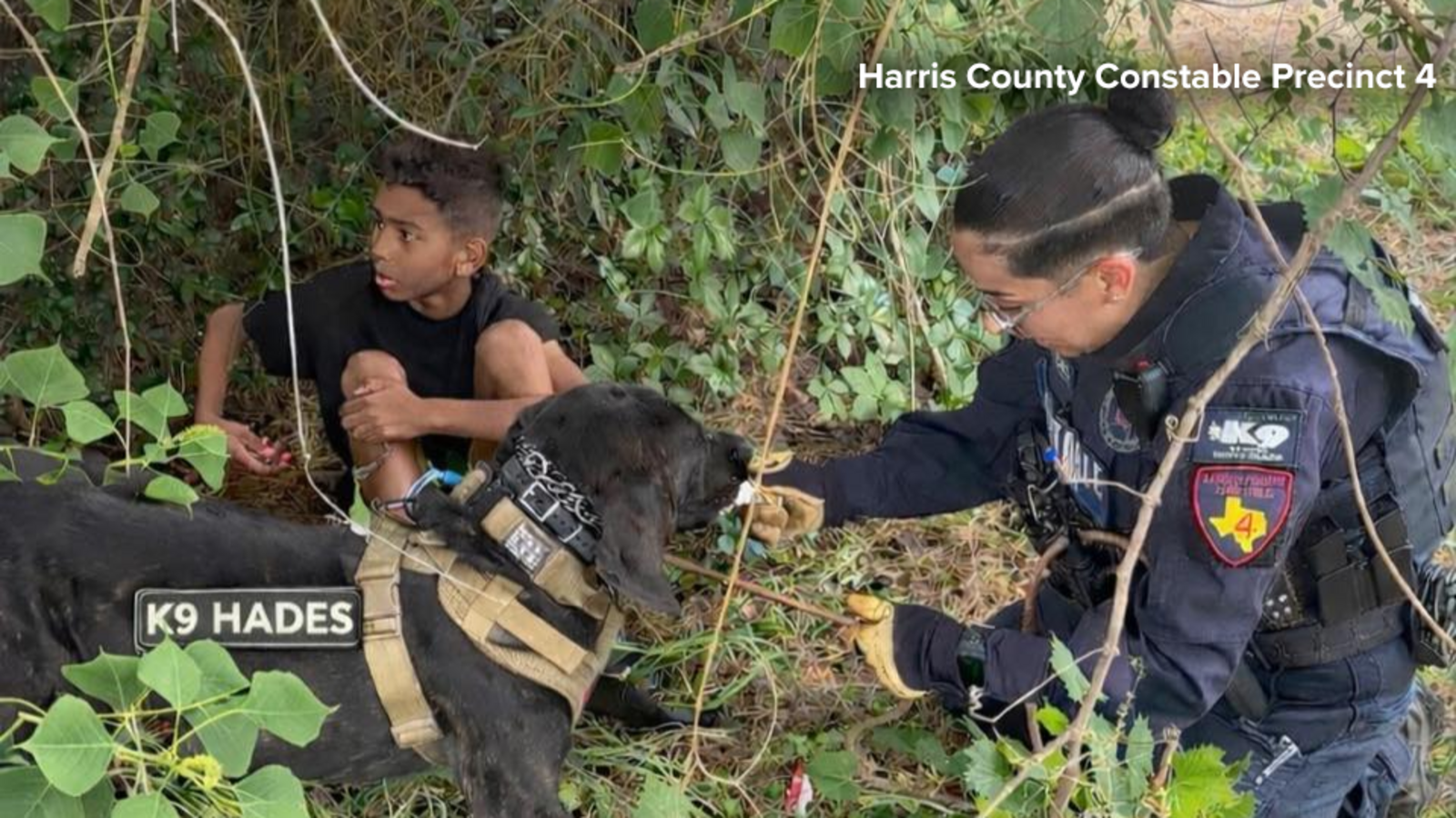 Missing 10-year-old found by K-9 in NW Harris County, confirmed safe, Precinct 4 officials say