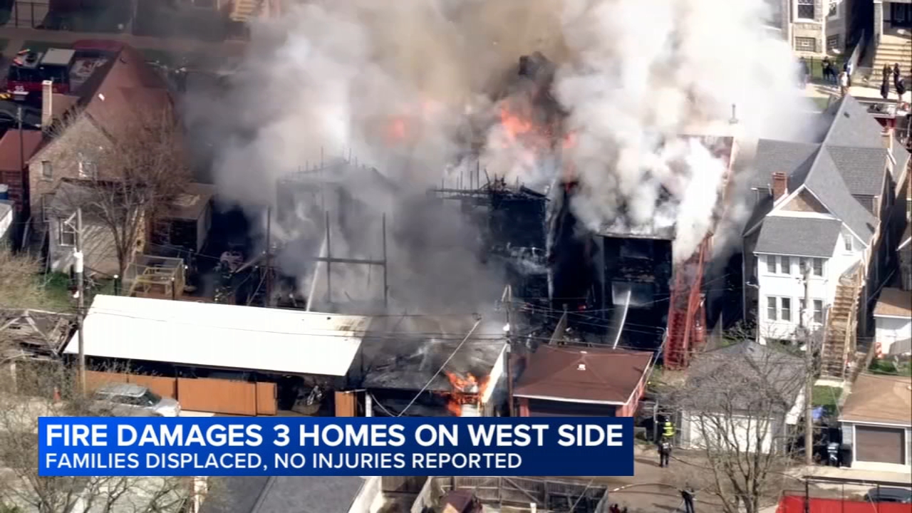 West Side fire damages at least 3 homes, families displaced