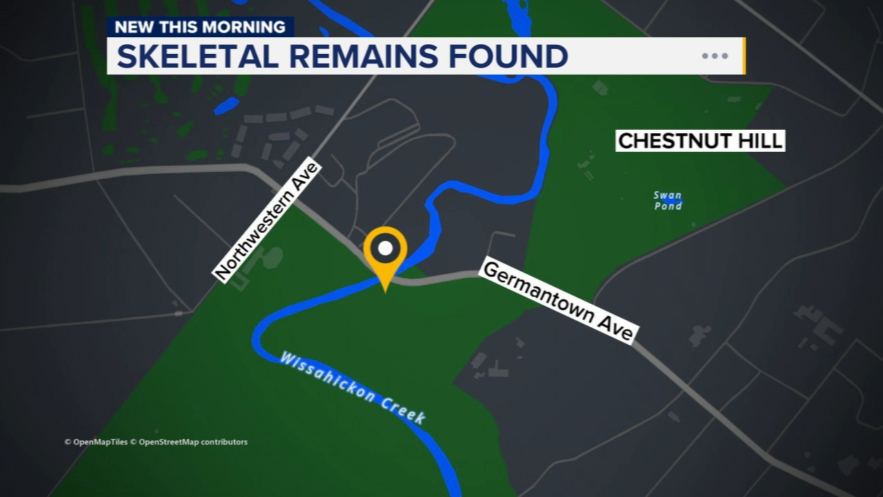 Human remains found in woods near Wissahickon Creek in Philadelphia