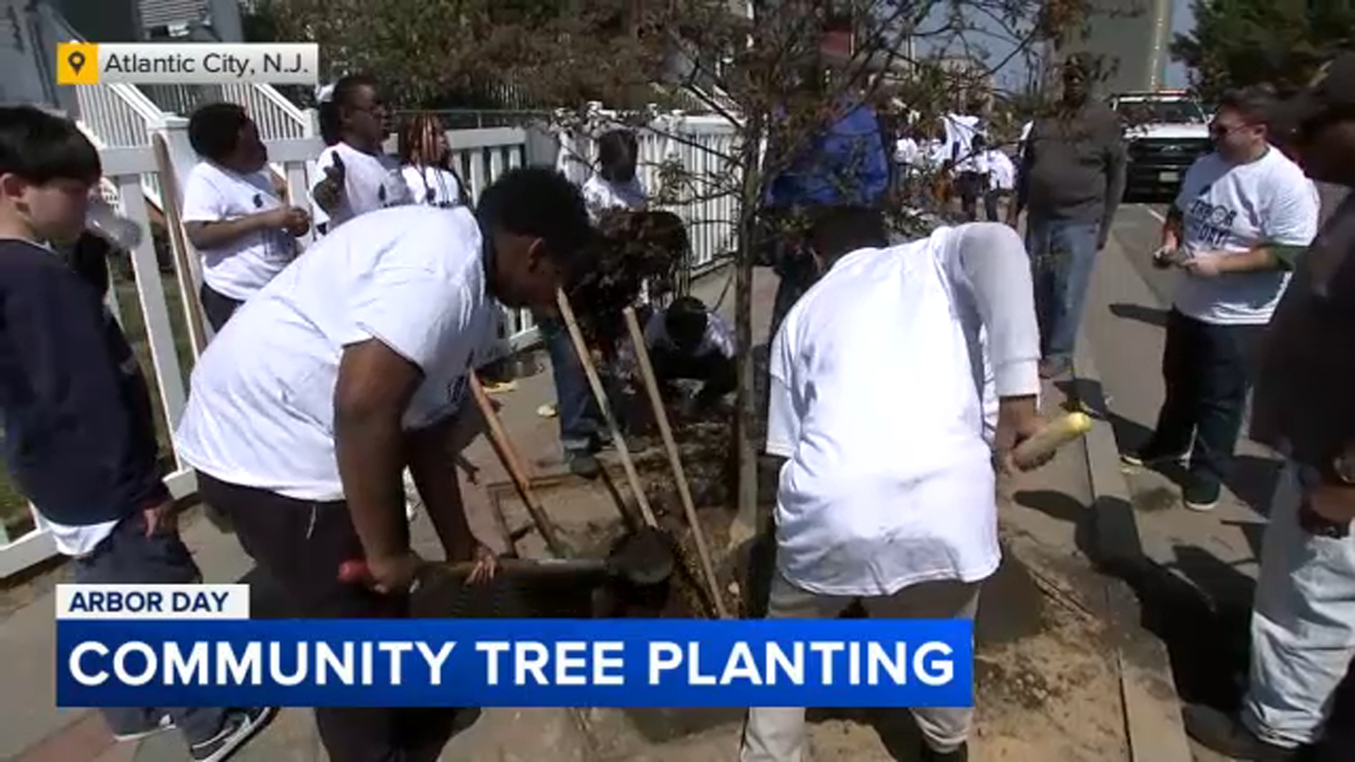 Community tree planting in Atlantic City celebrates Arbor Day