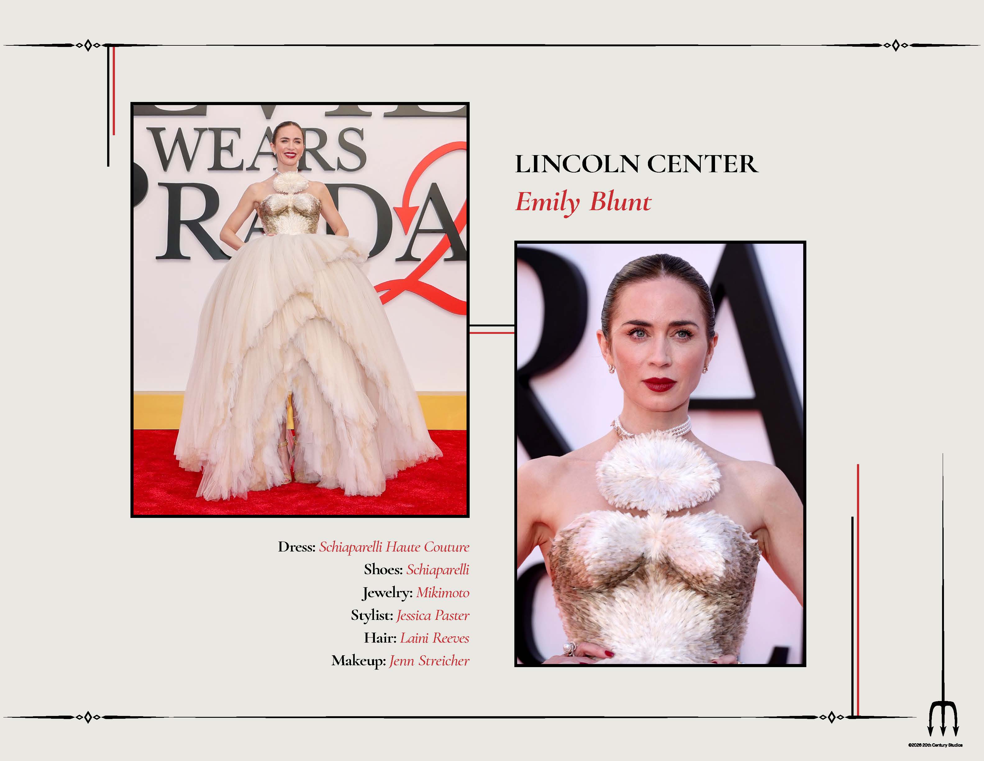 Fourth page of "The Devil Wears Prada 2" New York City lookbook