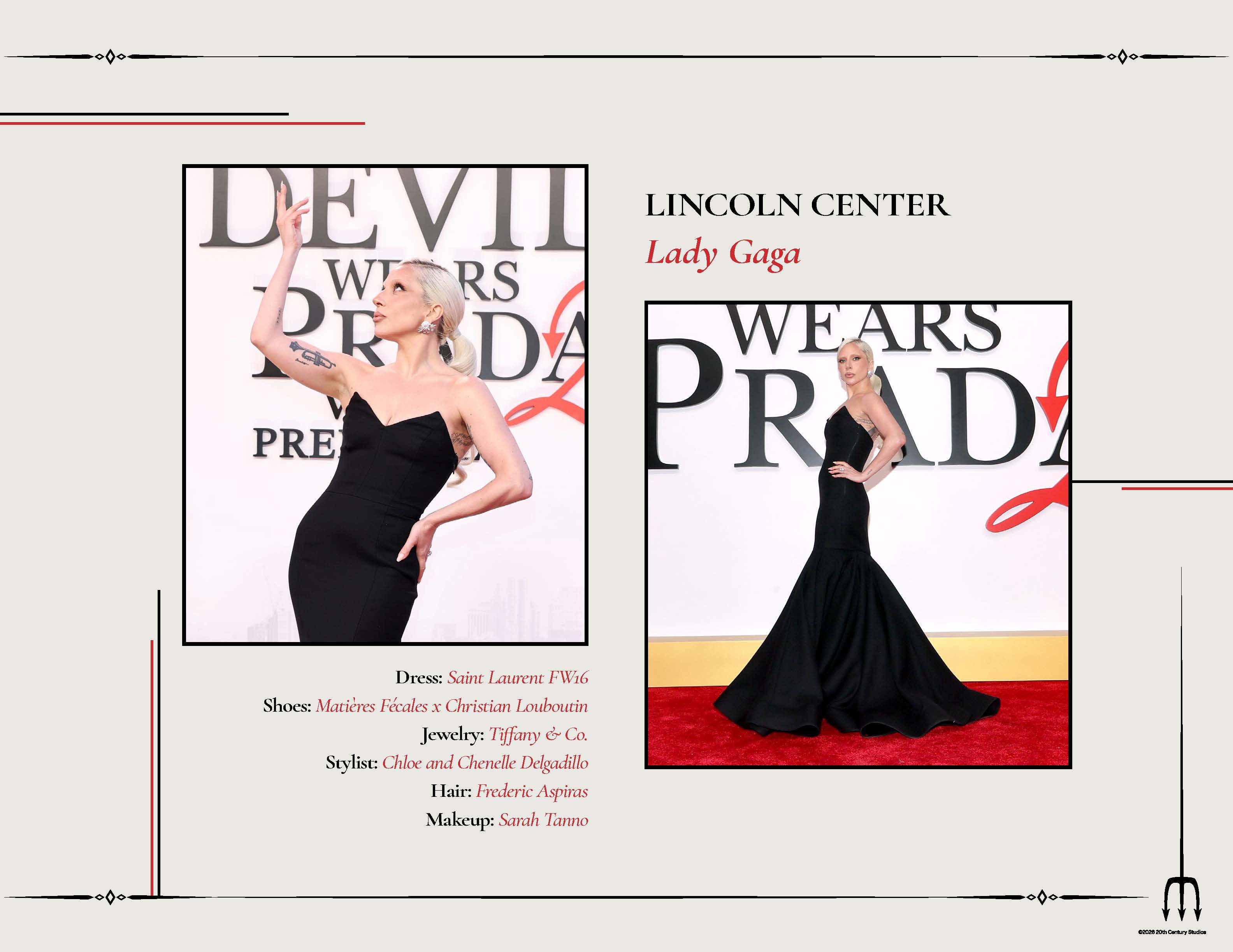 Sixth page of "The Devil Wears Prada 2" New York City lookbook