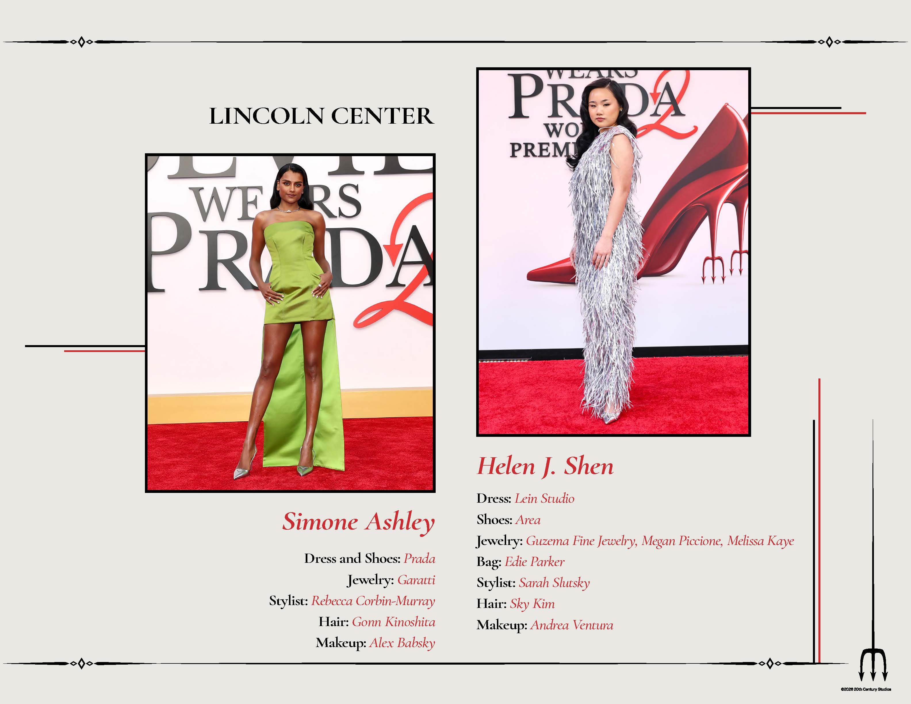 Seventh page of "The Devil Wears Prada 2" New York City lookbook