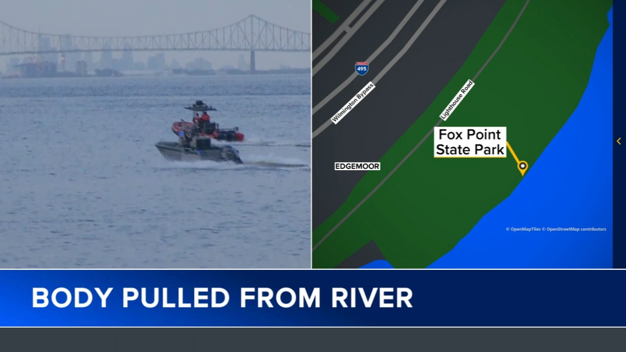 Body found in the Delaware River near a New Castle County park