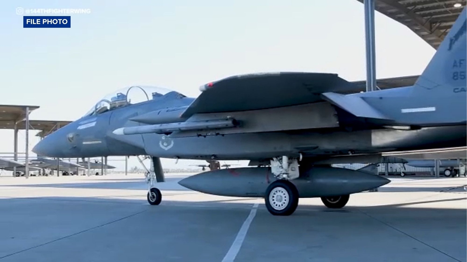 144th Fighter Wing jet has canopy malfunction following Clovis Rodeo flyover, pilot lands safely