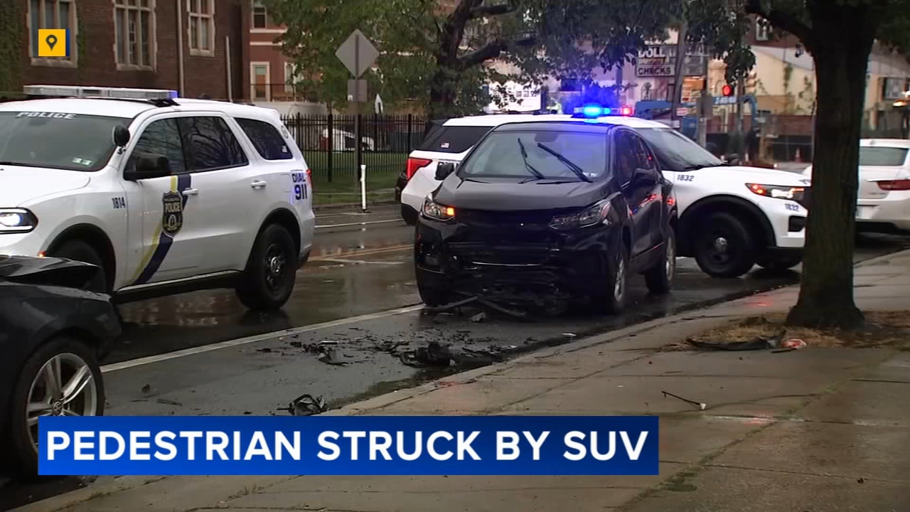Pedestrian struck and injured in West Philadelphia