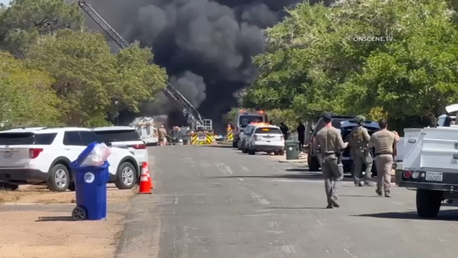 Woman in Apple Valley dies after stabbing husband, setting house on fire, officials say