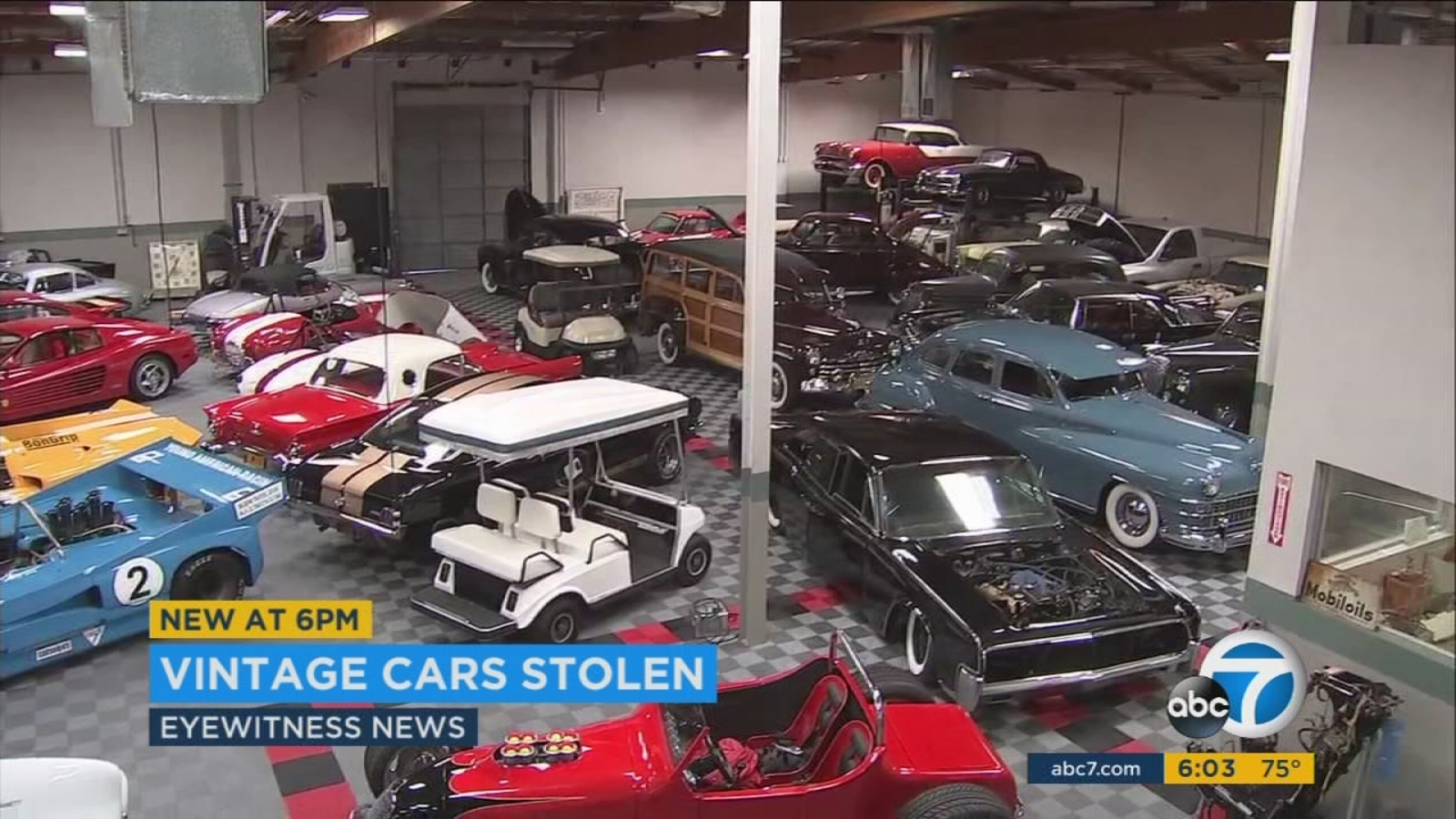 Classic cars stolen from Canoga Park warehouse ABC7 Los Angeles