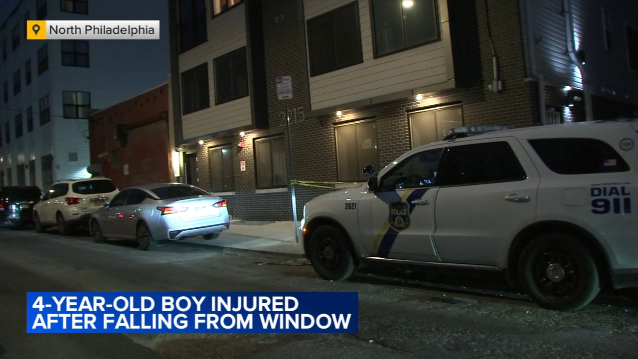 4-year-old falls from third-story apartment building window in North Philadelphia