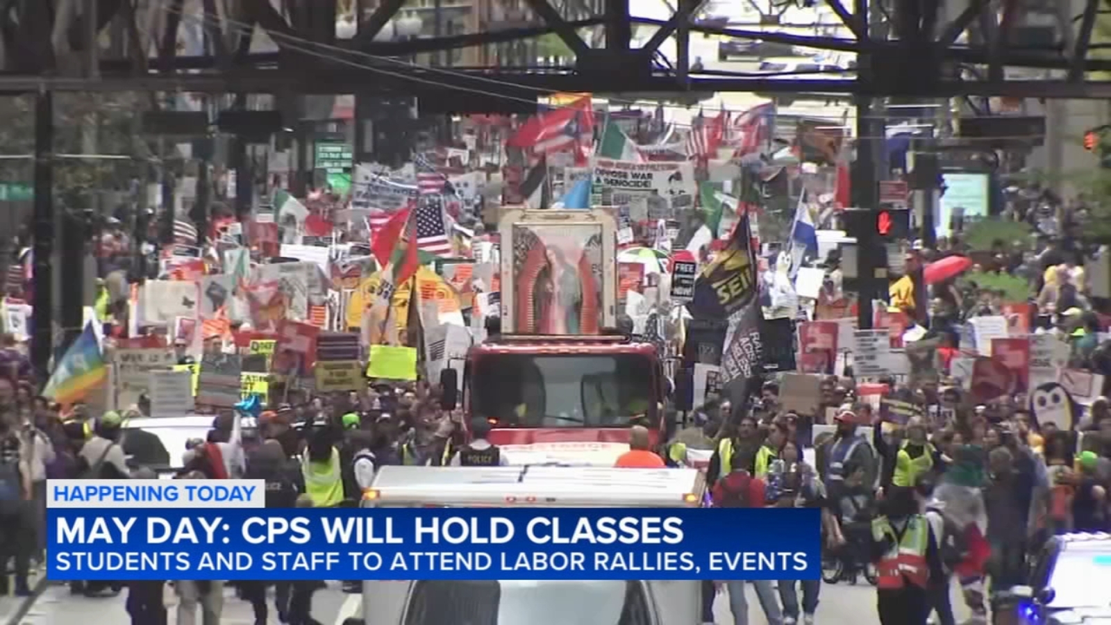CPS teachers, students expected to join May Day rally at Union Park, march through downtown Chicago
