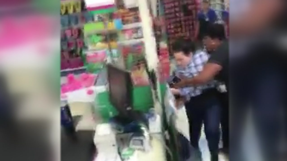 Fight on camera at 99 Cent Store in Houston