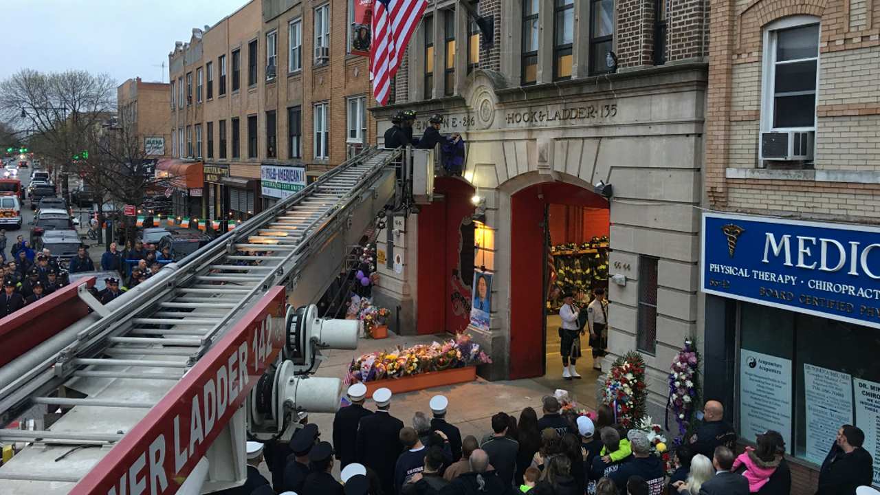 Family, friends, colleagues grieve fallen firefighter as memorials grow