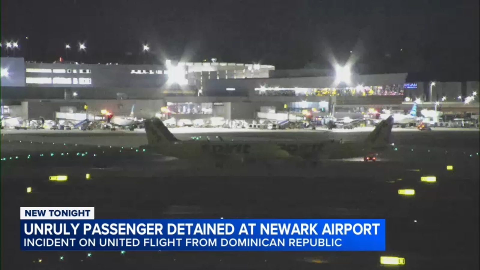 Passenger detained at Newark Airport after incident on flight