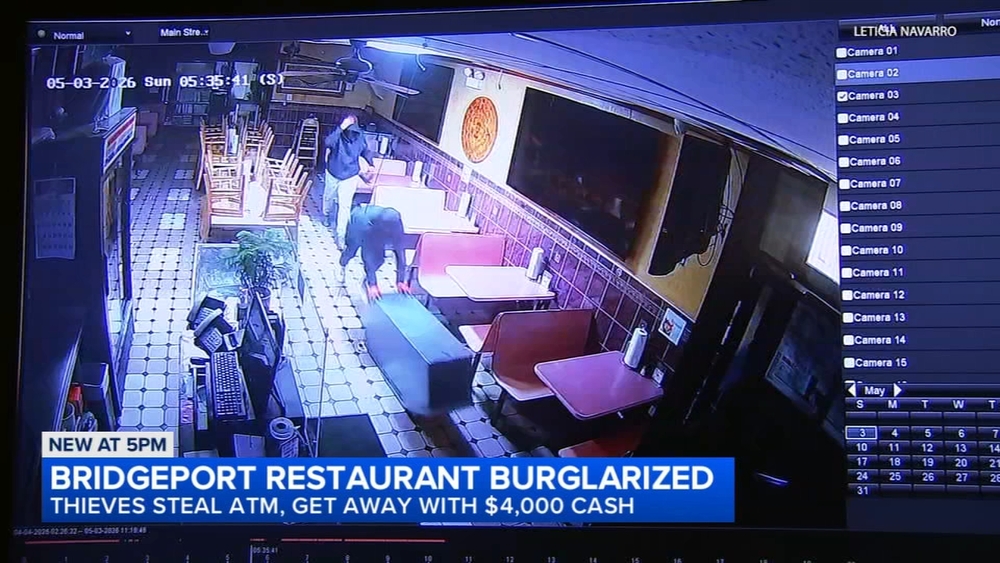 Burglars steal ATM from Mexican restaurant in Bridgeport: VIDEO