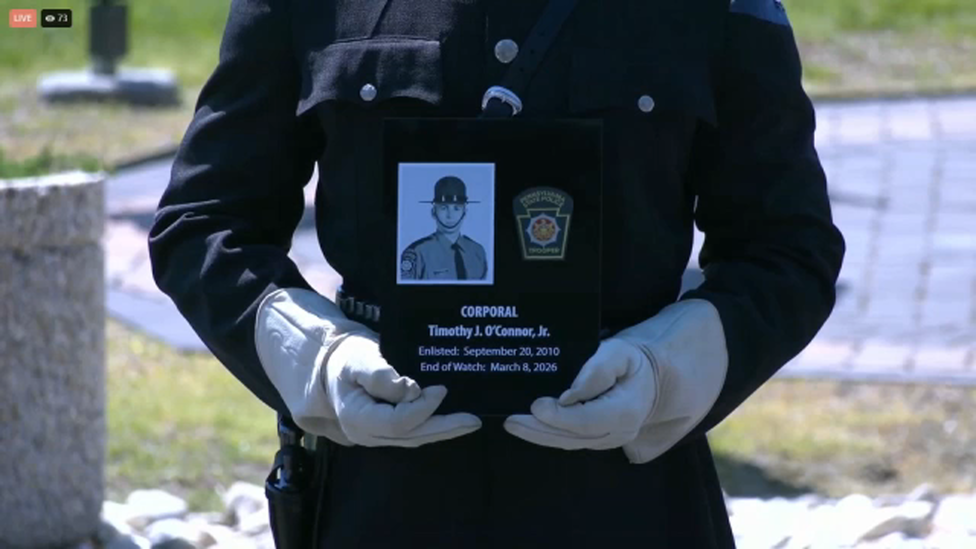 Governor Josh Shapiro and Pennsylvania State Police honored fallen troopers, including Cpl. Timothy O'Connor, during a ceremony in Harrisburg, Pa.