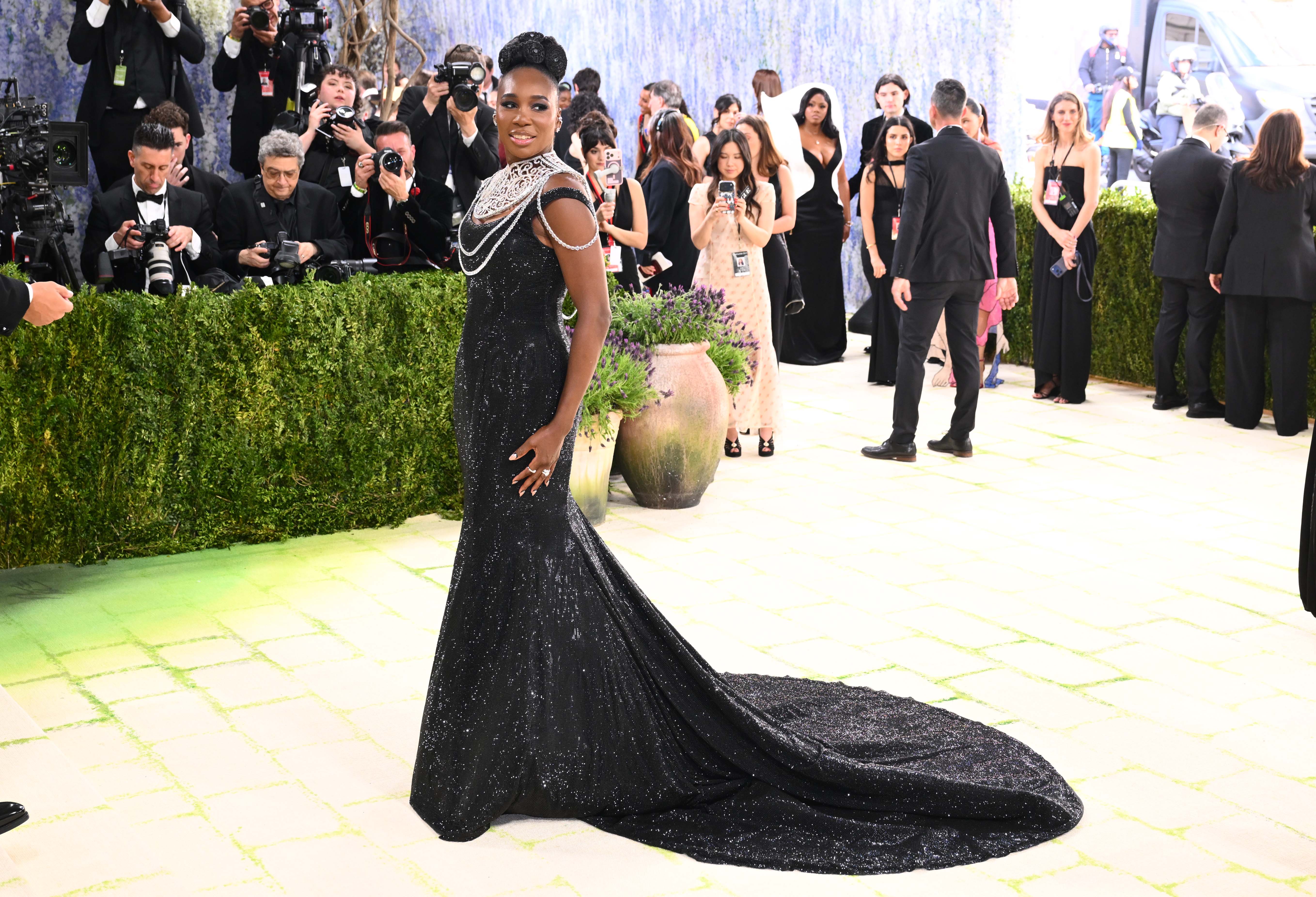 Venus Williams attends the Metropolitan Museum of Art Costume Institute Benefit Gala 2026 in New York on Monday, May 4, 2026. 