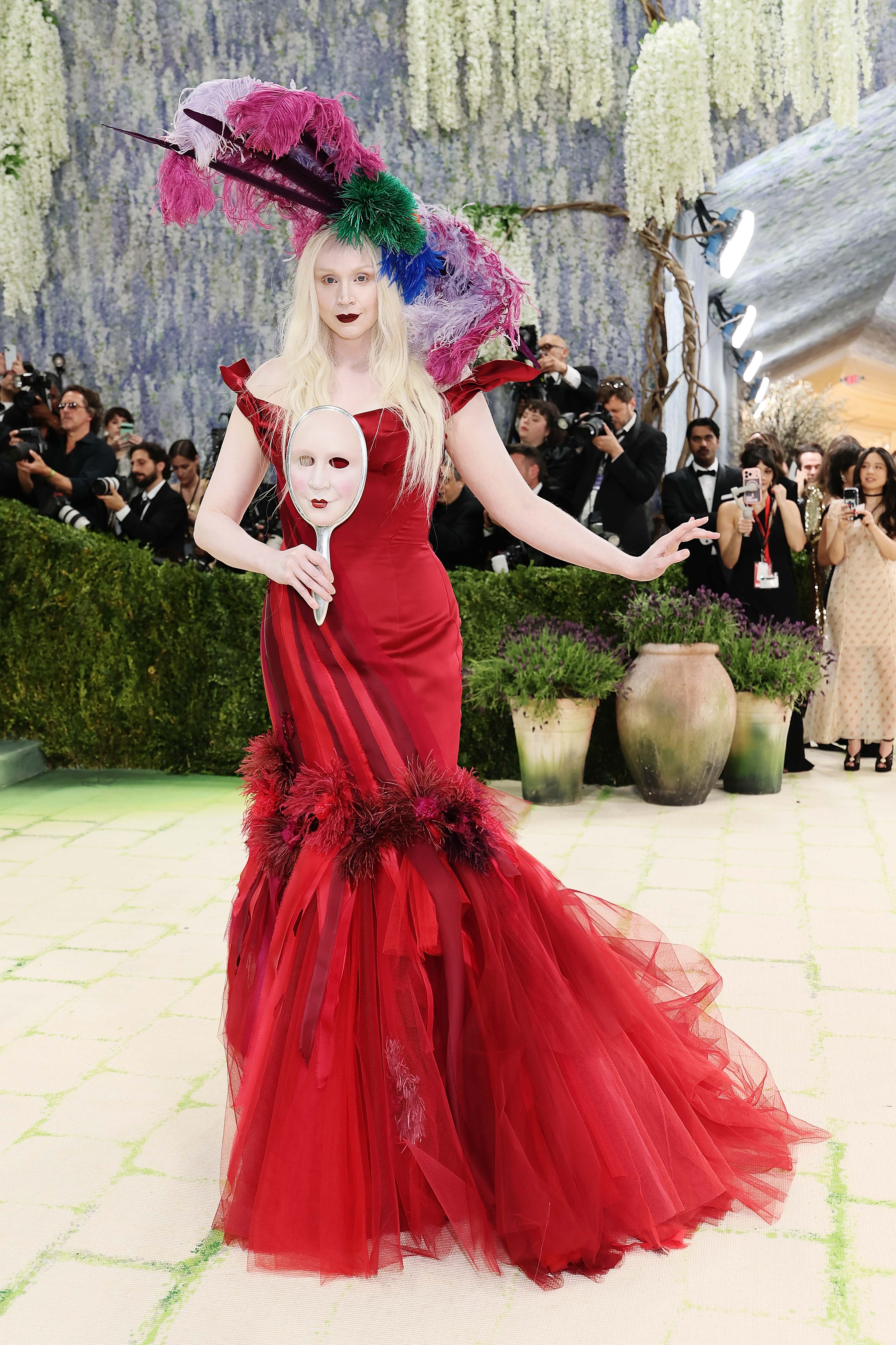 Gwendoline Christie attends the 2026 Met Gala celebrating "Costume Art" at the Metropolitan Museum of Art on May 4, 2026 in New York City.