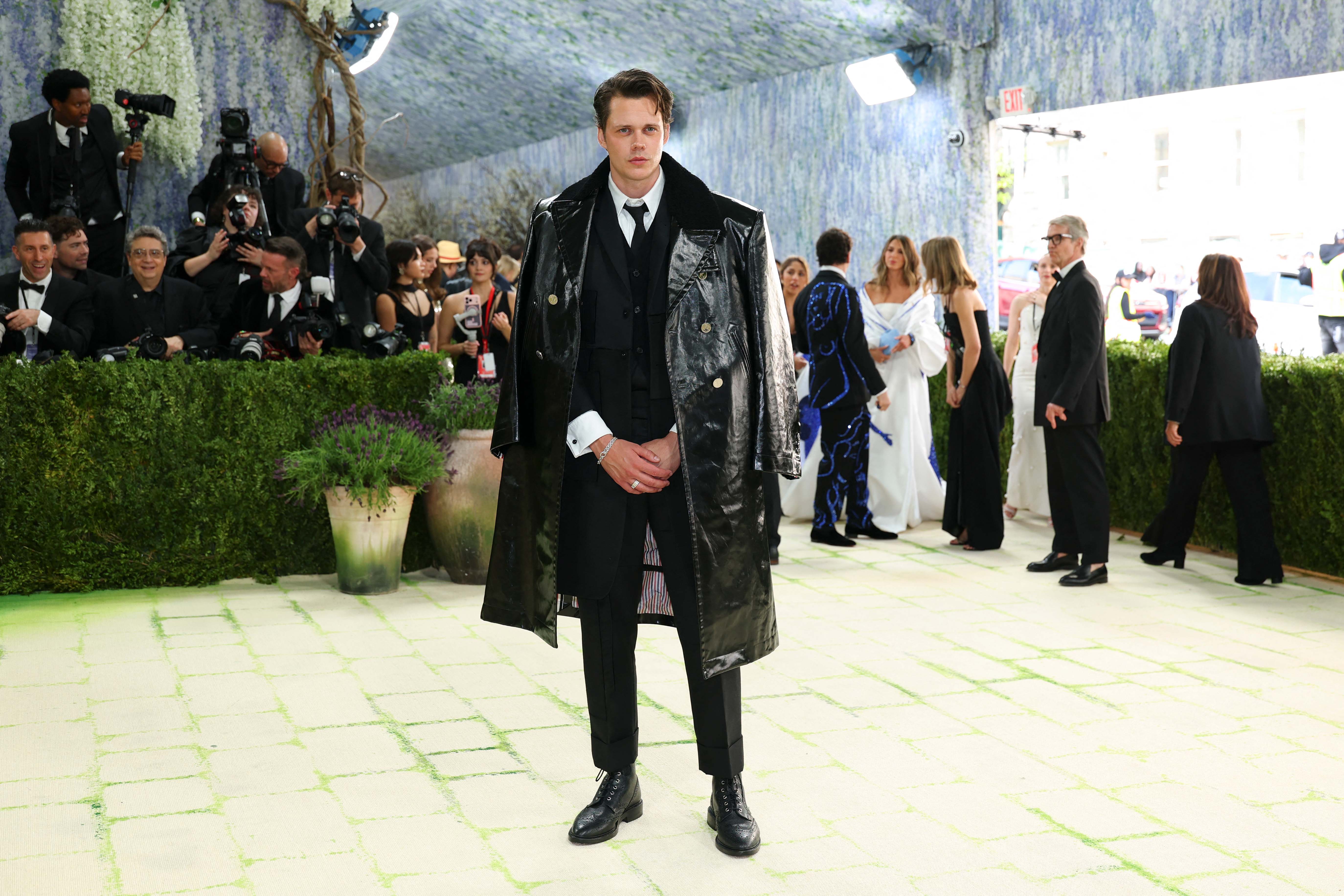 Bill Skarsgard arrives for the 2026 Met Gala celebrating "Costume Art" at the Metropolitan Museum of Art, in New York, on May 4, 2026. 