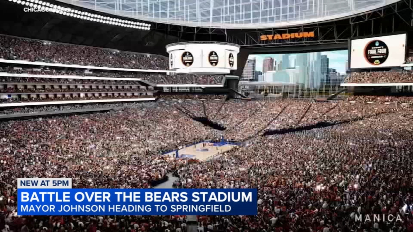 Mayor Johnson heads downstate with plan to talk about Bears stadium