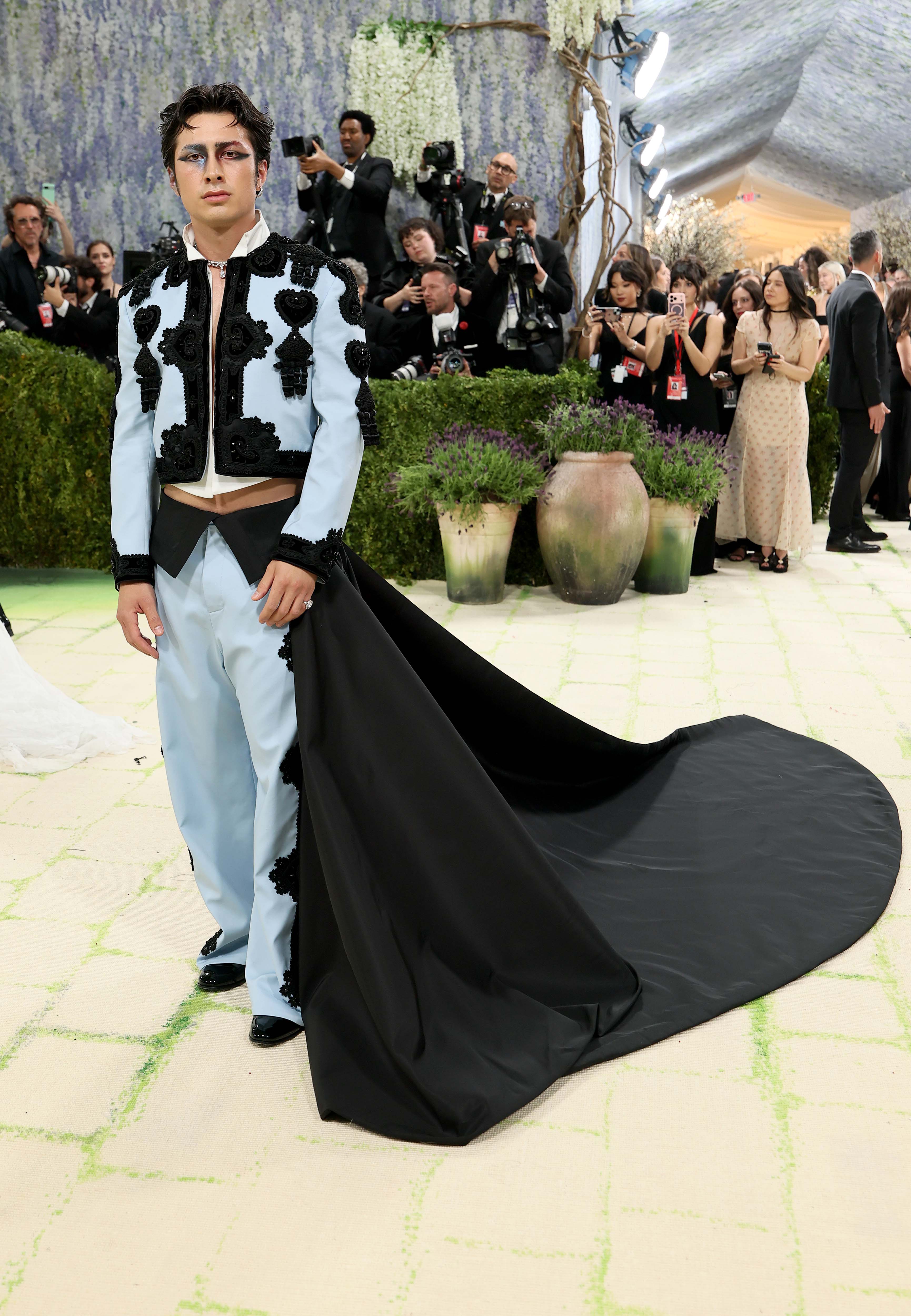 Hudson Williams attends the 2026 Met Gala celebrating "Costume Art" at the Metropolitan Museum of Art on May 4, 2026 in New York City. 