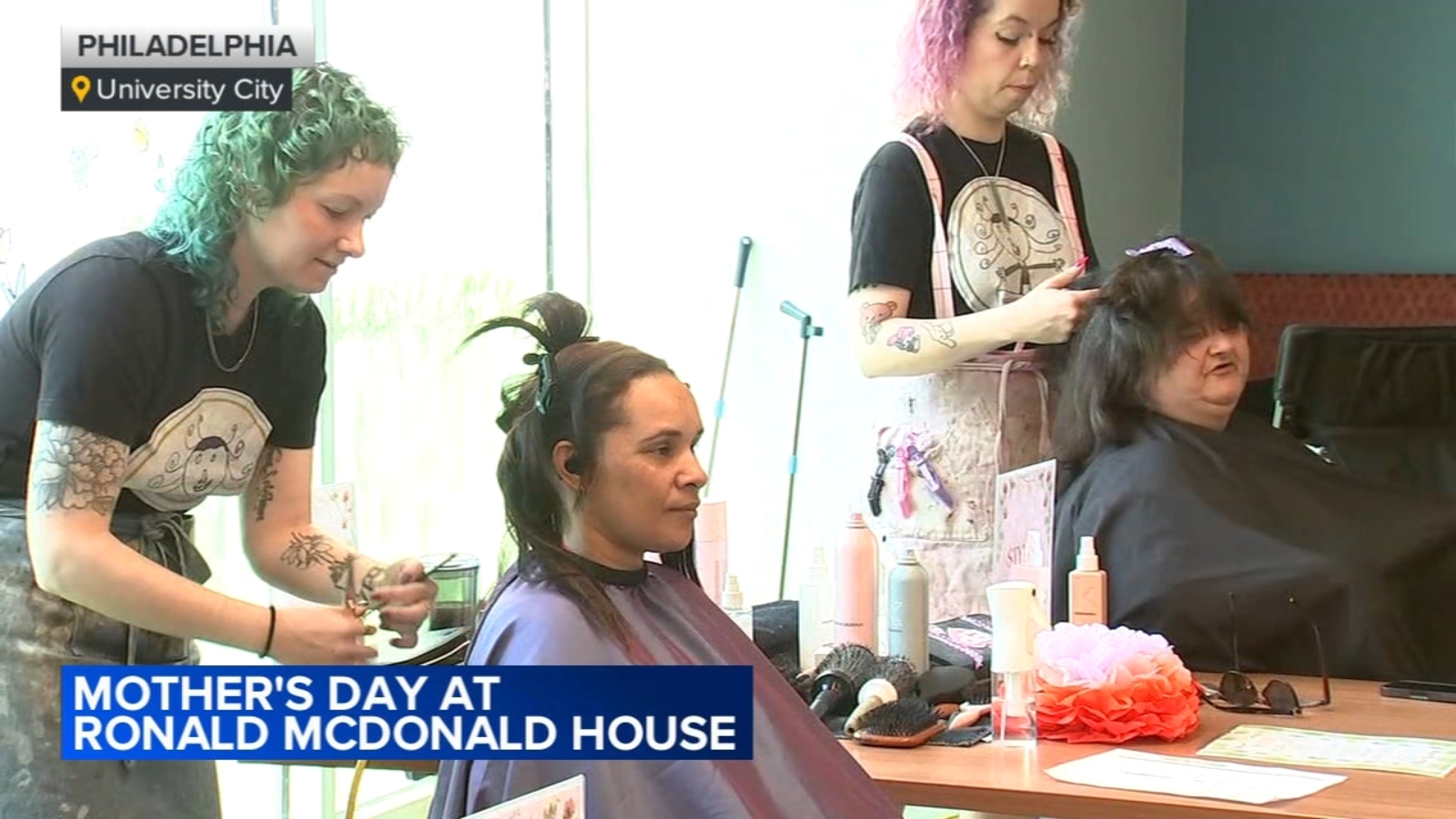 Mother's Day spa at Ronald McDonald House